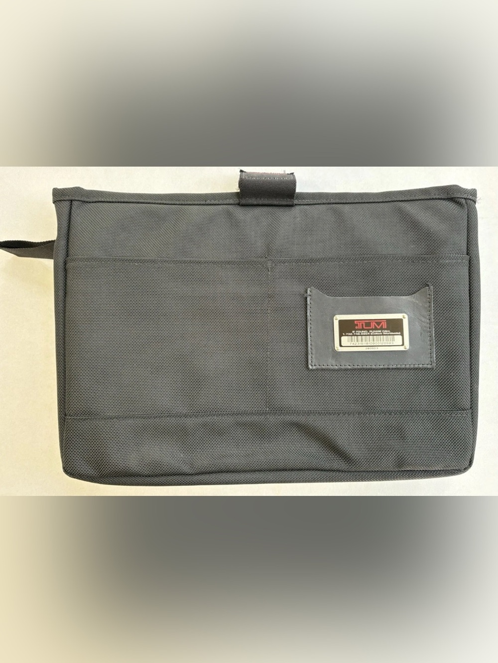 TUMI 280SD3 Black Ballistic Nylon Padded Laptop Tablet Sleeve Insert 14"